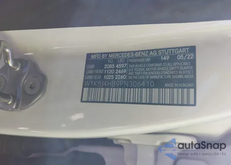 2023 Mercedes-Benz Cla 250 Coupe 4Matic from USA, damaged, VIN W1K5J4HB9PN306410